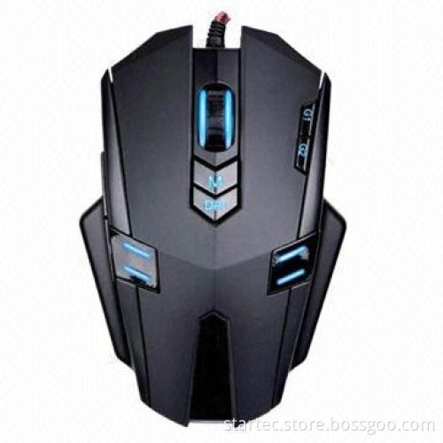 Gaming Mouse with USB Cable and 9pcs Editable Control Keys